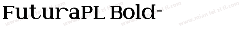 FuturaPL Bold字体转换